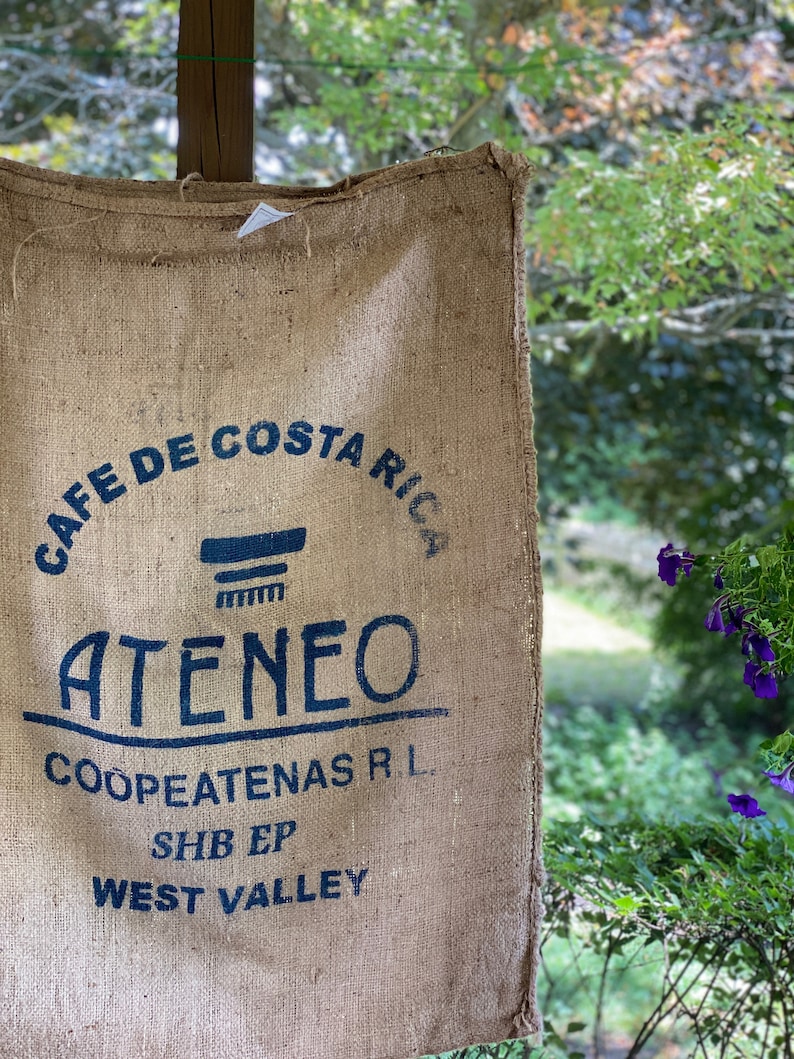 Burlap Coffee Bags Etsy