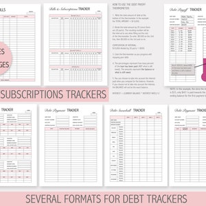 Budget Planner Printable, PDF, Paycheck Budget, Bi-Weekly, Monthly, Financial Planner, Finance Bundle, Budget Planner, Debt, Income image 5