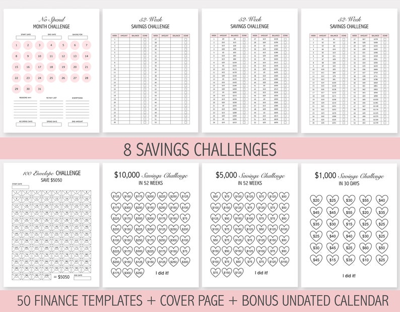 Budget Planner Printable, PDF, Paycheck Budget, Bi-Weekly, Monthly, Financial Planner, Finance Bundle, Budget Planner, Debt, Income image 8