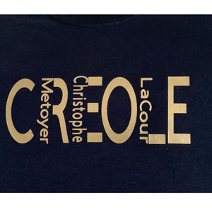 Creole Custom Unisex Shirt with Last Names (multiple)