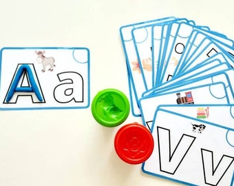 Apprendre l'alphabet, Alphabet, Jeu éducatif, Cartes lettres, Activité alphabet maternelle, Montessori, L'alphabet, Jeu ABC, alphabet lettre