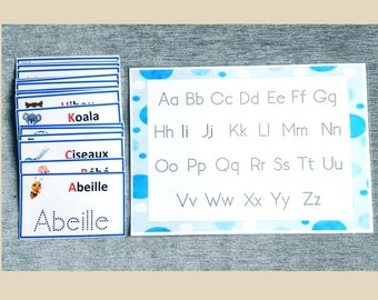 Abécédaire, Tracer les Lettres, Apprendre l'Alphabet, Alphabet Maternelle, Abécédaire en français, Activité Maternelle, Ecriture Maternelle,