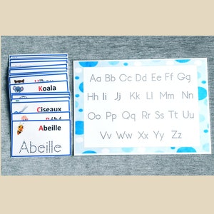 ABC, Trace the Letters, Learn the Alphabet, Kindergarten Alphabet, ABC in French, Kindergarten Activity, Kindergarten Writing,
