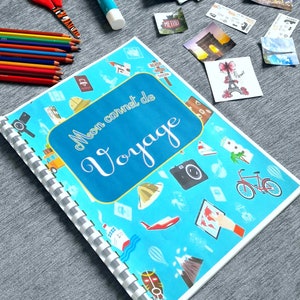 Cuaderno de Viaje para Rellenar para Niños, Cuaderno Imprimible