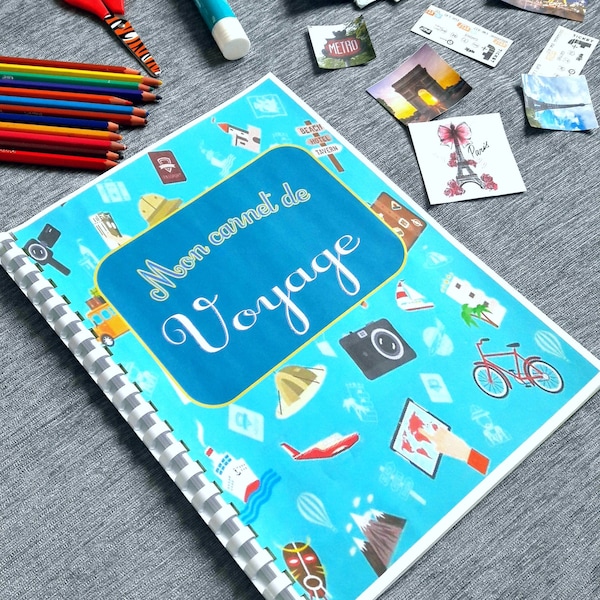 Carnet de Voyage à Remplir pour Enfant, Carnet à Imprimer