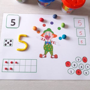 Learn Numbers, learning sheets, Educational Game to Print