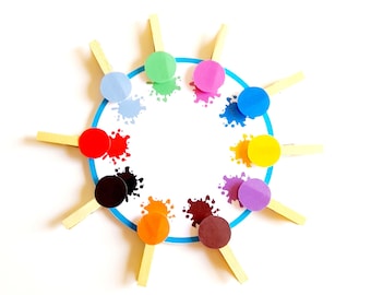 Jeu des couleurs, Apprendre les couleurs, Activités Maternelle, Jeu éducatif à imprimer, Les couleurs pour les maternelles, PDF à imprimer,