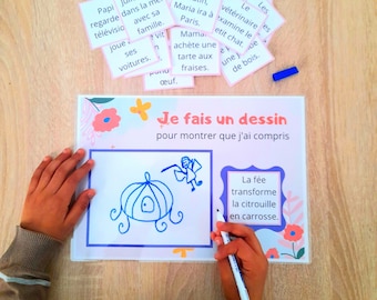 Expression game through drawing, language game to print, educational game to print, nursery activity to laminate, PDF activity,