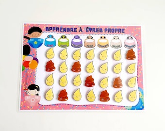 Motivatiebord, Zindelijkheidstraining, Kinderroutine