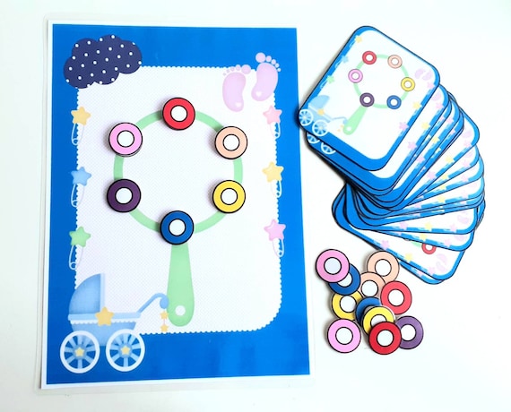 Juego montessori, juego de mesa infantil montessori, oxybul