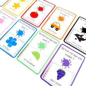 Jeu des couleurs, Apprendre les couleurs, Activités Maternelle, Jeu éducatif à imprimer, Les couleurs pour les maternelles, PDF à imprimer,