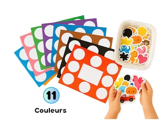 Apprendre les Couleurs Maternelle PDF | Activité Montessori Enfant | Jeu Éducatif Couleurs à Imprimer | Fiches Nomenclature et Tri