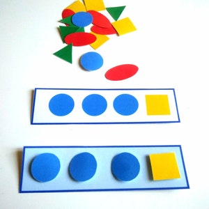 Shapes Game, Kindergarten Activity, PDF to Print, Learn Shapes, Educational Support, Montessori Game, Kindergarten Shapes, PDF Game, image 3