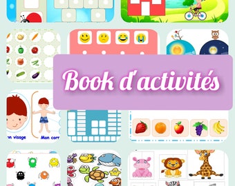 Livre d'activité Montessori, Book d'activités, Activité à plastifier,