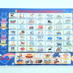 Calendrier ma routines des responsabilités, Tableaux de responsabilités, Tableau routine Montessori, Routine quotidienne, Routine du soir.