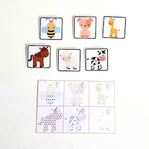 Hide and Seek Games, Children&#39;s Puzzles, Zoom Game, Kindergarten Game, Memory Game, Printable Game, Montessori Game