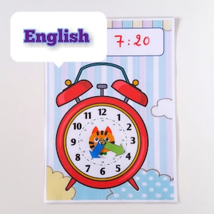 Printable time learning clock, Learn To Tell Time, Telling Time, homeschool, PDF