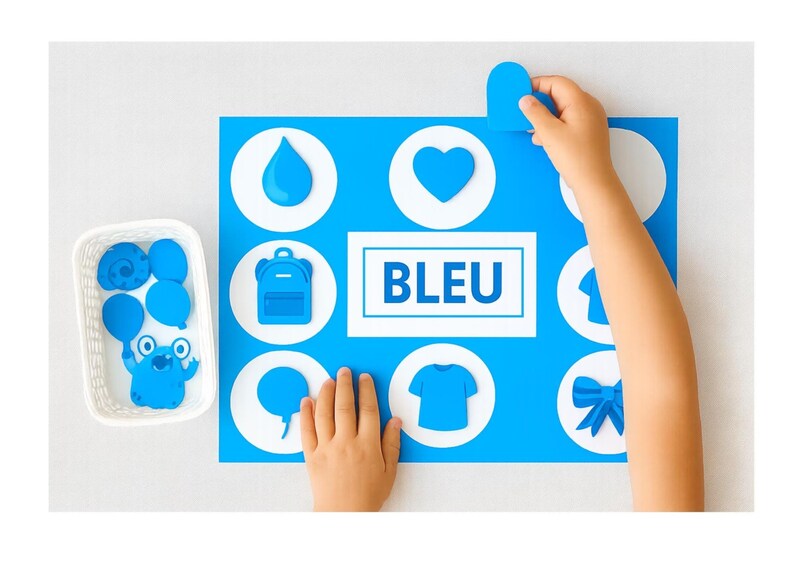Learn Colors for Kindergarten PDF | Montessori Activity for Kids | Printable Educational Color Game | Nomenclature and Sorting Sheets image 10