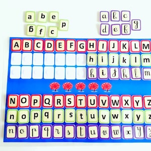Alphabet, Alphabet calendar, learn the alphabet, Alphabet activity, Kindergarten activity, Kindergarten worksheets, Montessori games, My ABC