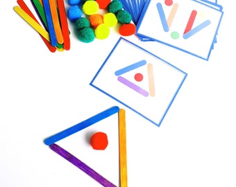Giochi Montessori 3 4 5 6 Anni, Giochi Con Bastoncini Di