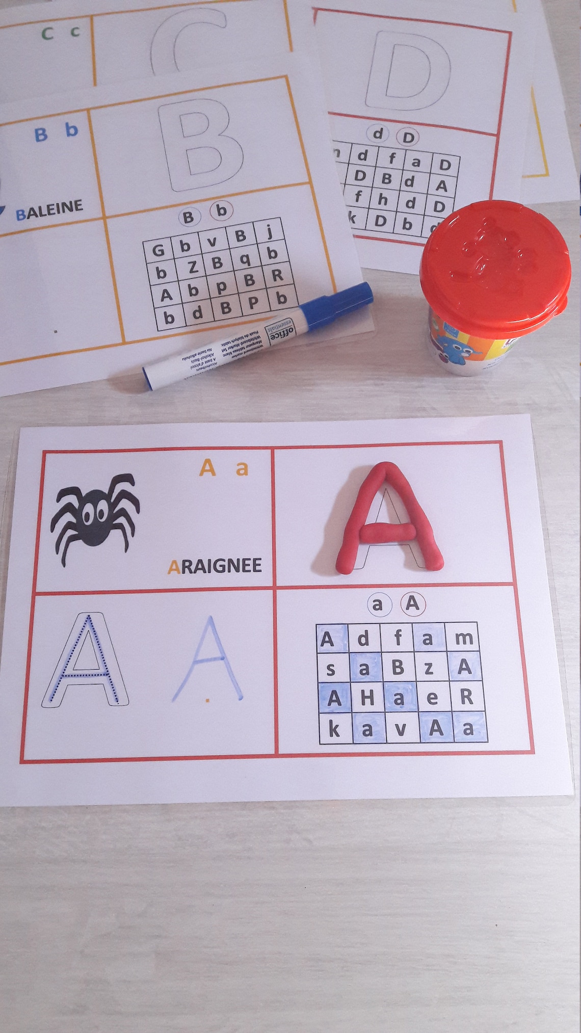 Activité alphabet et lettres exercices les lettres de | Etsy