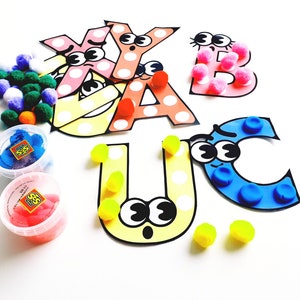 Apprendre l'alphabet, Apprendre les lettres, Fiches maternelle, Jeu des lettres, Matériels Montessori, Jeux éducatif,  Jeux de mémoire