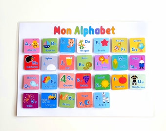 Learn the alphabet, Learn the alphabetical order, Kindergarten activity, Learn the letters of the alphabet, My primer