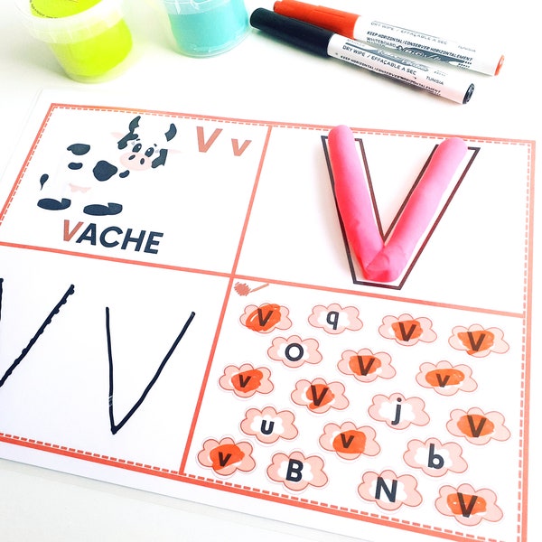 Apprendre l'alphabet et apprendre les lettres