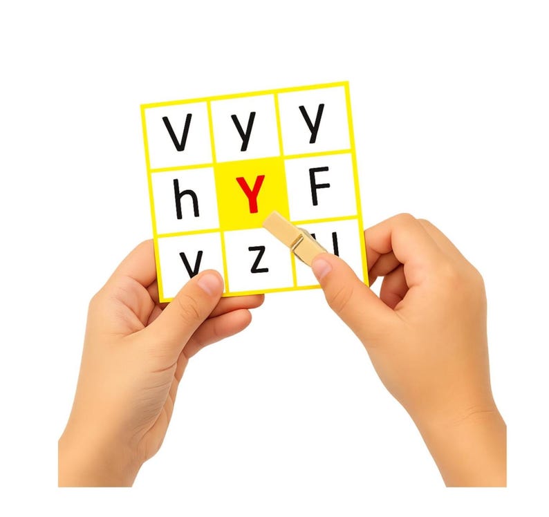 Alphabet Letters Pinch Activity | Learning Letters & Fine Motor Skills | Montessori Printable Cards | Educational Game for Grades PS MS GS image 6