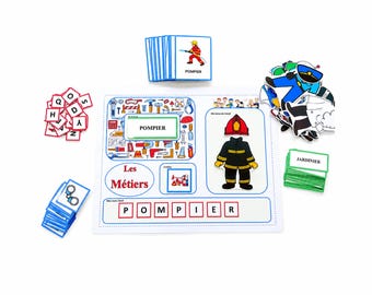 Kindergarten Professions, Learning about Professions, Kindergarten Activities, Montessori Activity, Printable PDF, Laminating Activity