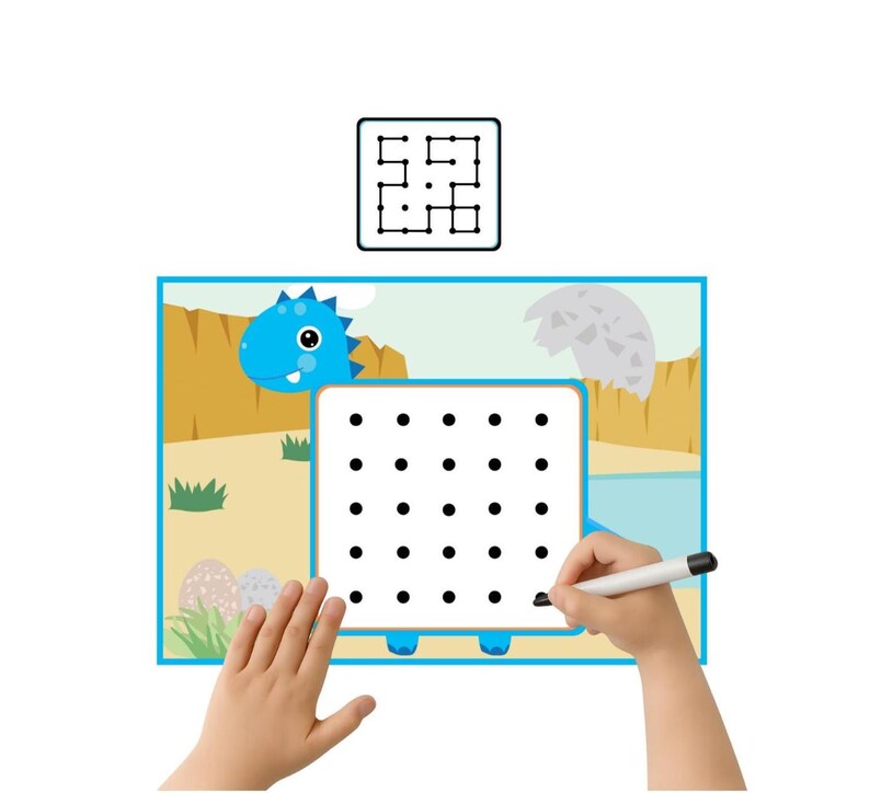 Montessori Graphics Game | Fine Motor Activity with 24 Cards to Reproduce | Educational Activity for Children 3-6 Years Old | Card to Trace image 2