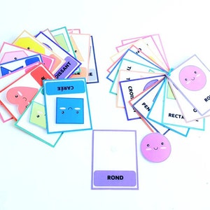 Formenspiel, Kindergartenaktivität, druckbares PDF, Formkarten, Memory-Spiel, Montessori-Formen lernen, Form-Kindergartenblätter,