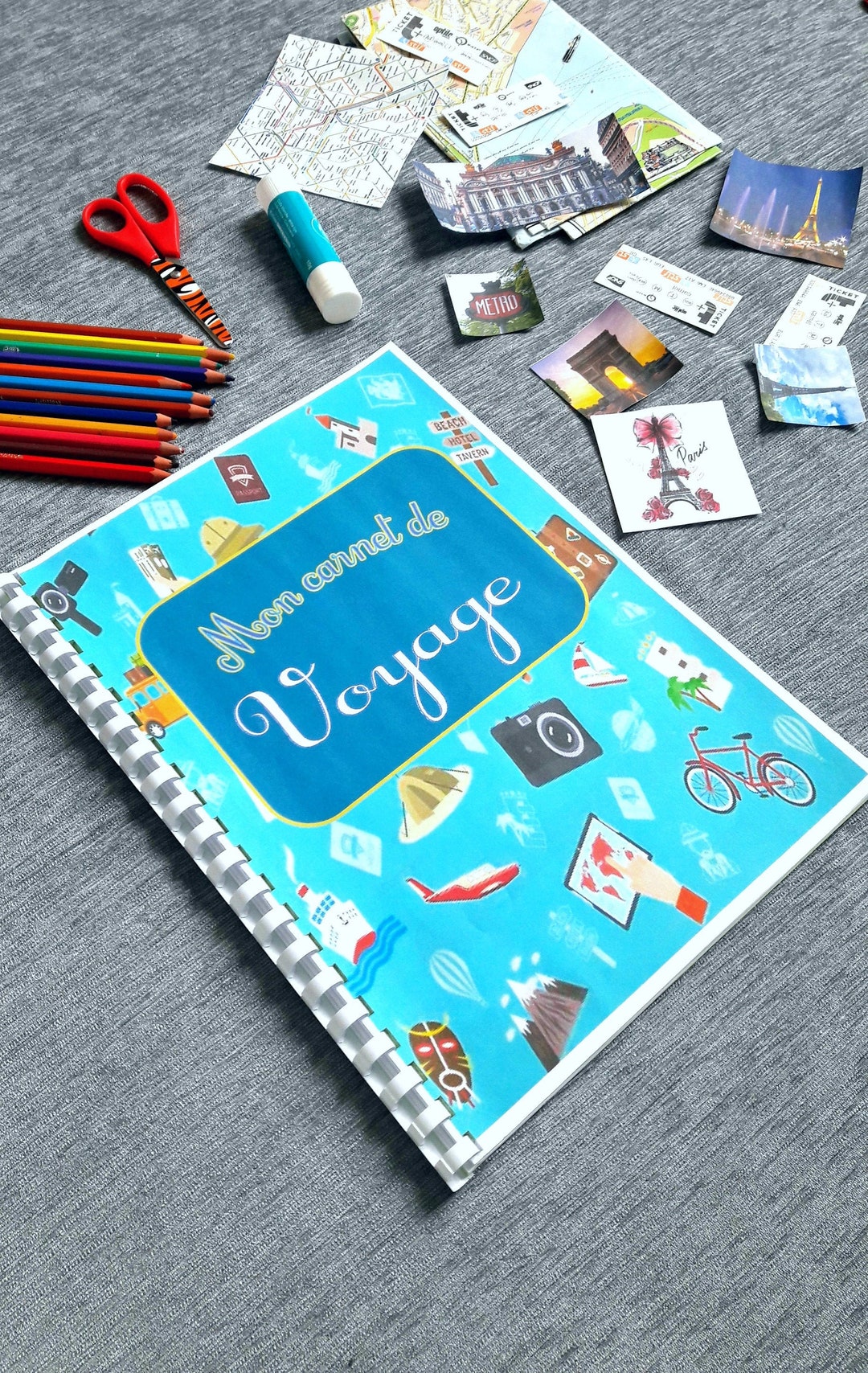 Page De Garde Voyage Carnet de voyage à remplir carnet à imprimer souvenirs - Etsy France