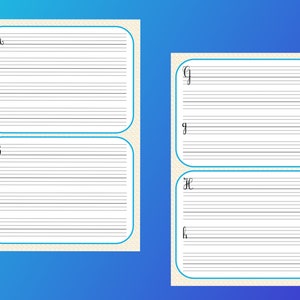 escribir las letras del abecedario en cursiva, mayúsculas y minúsculas, archivo PDF para imprimir, materiales Montessori,