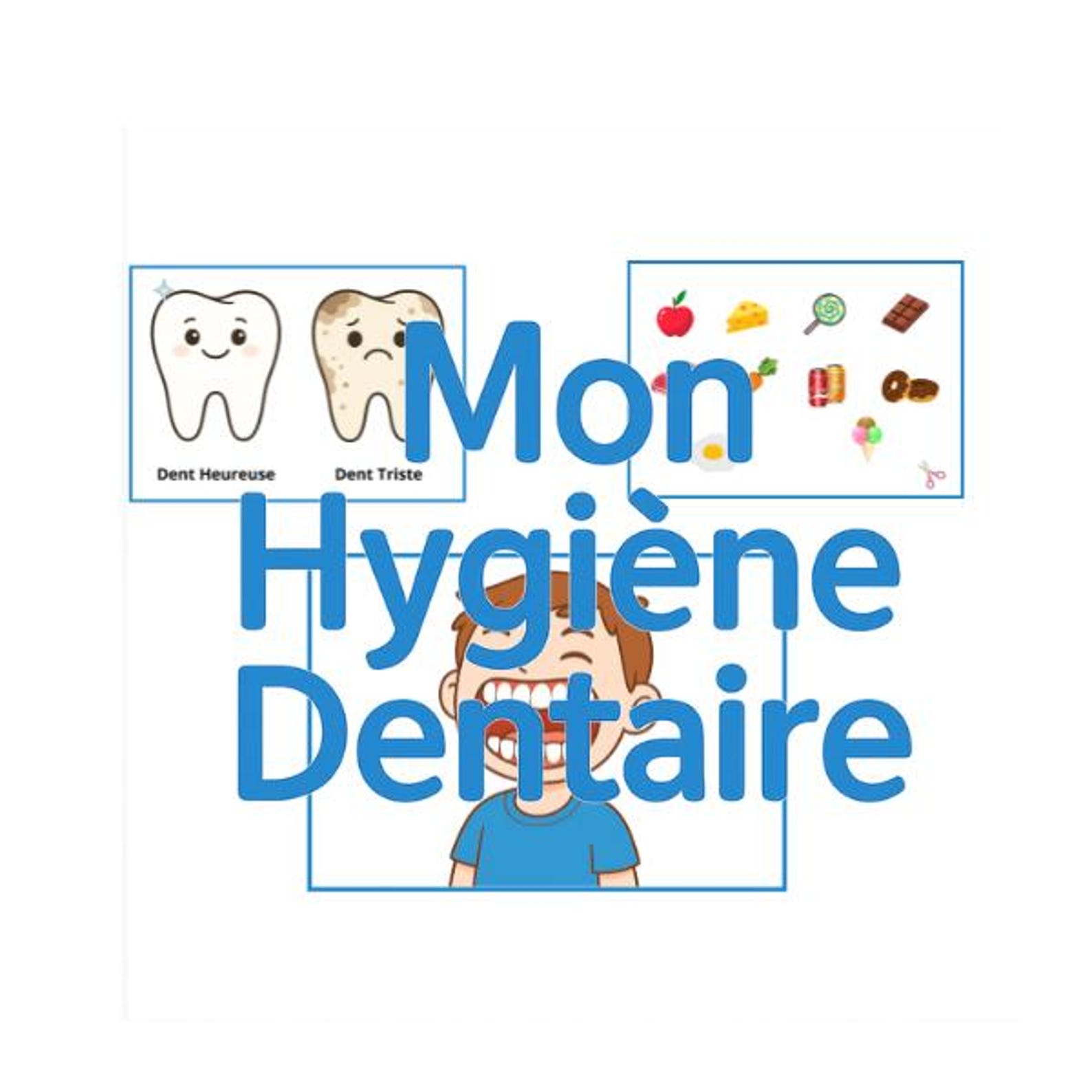Dental Hygiene Educational Activity | Montessori | Happy Tooth Sad ...