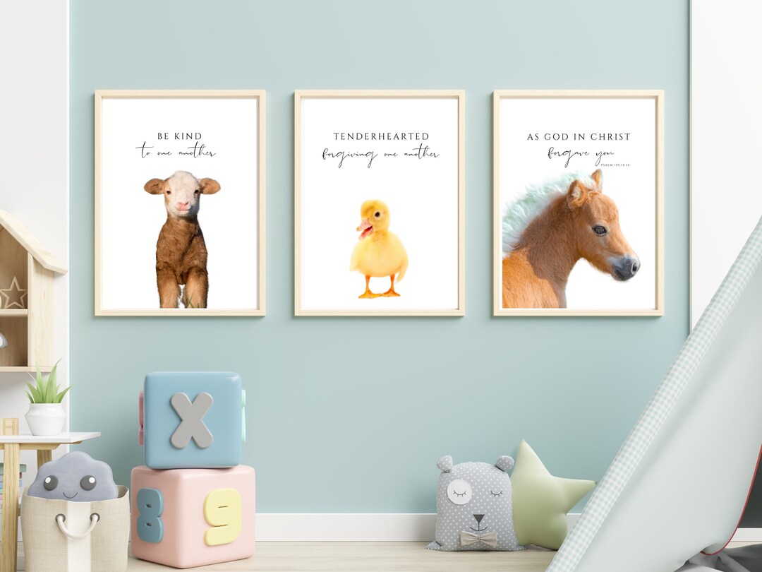 Barnyard Nursery Print Baby Nursery Farm Theme Nursery Etsy