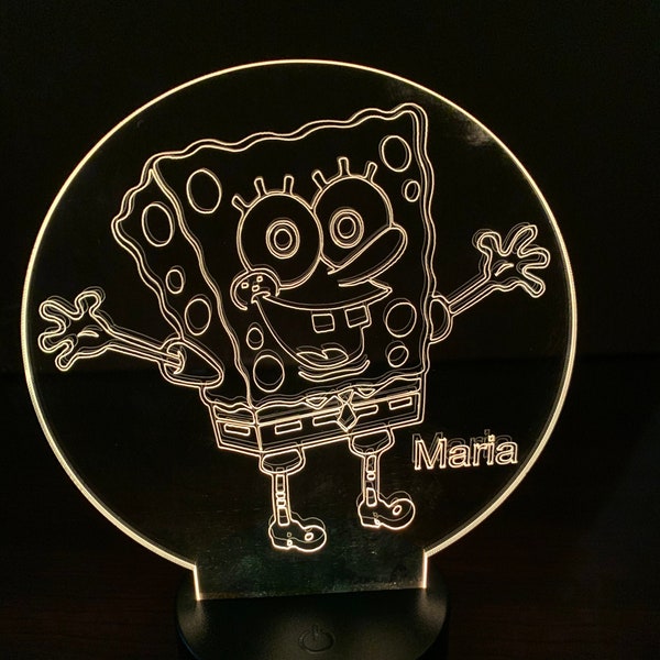 Spongeobge Led Light Spongebob - Etsy