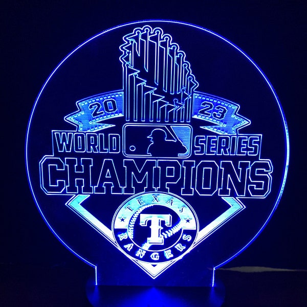Texas Rangers World Champions LED Light