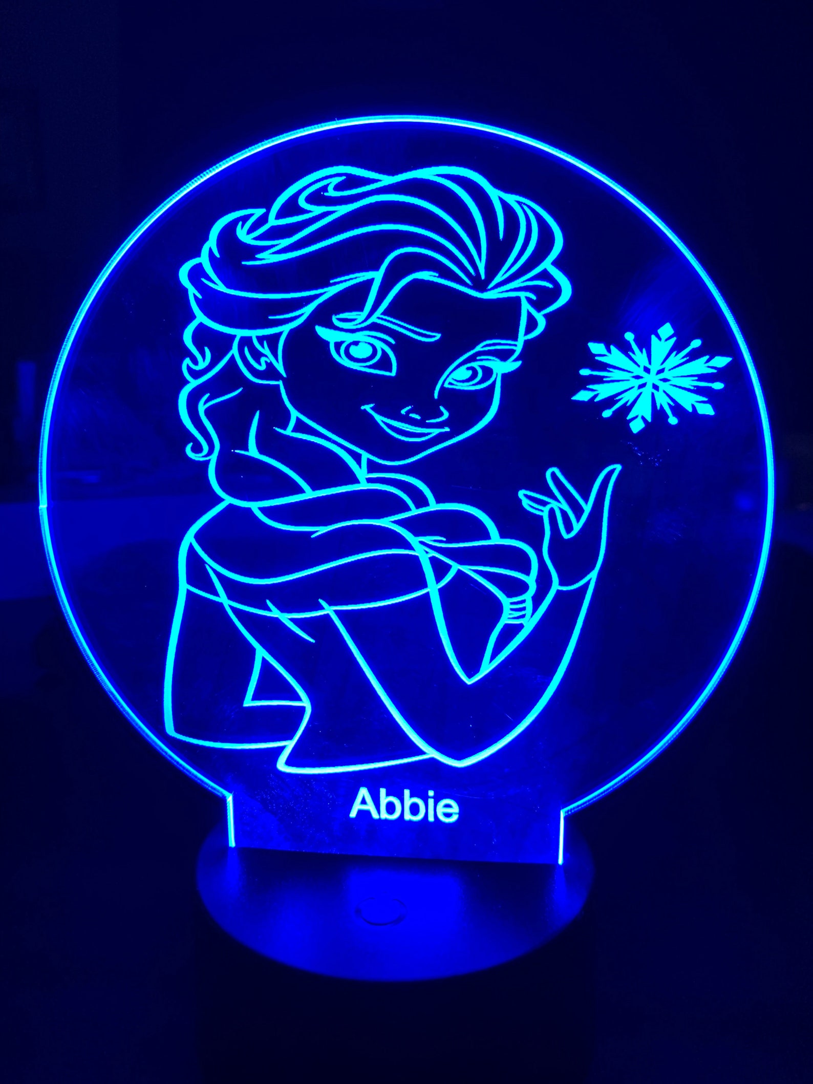 Elsa LED Night Light Personalized Etsy