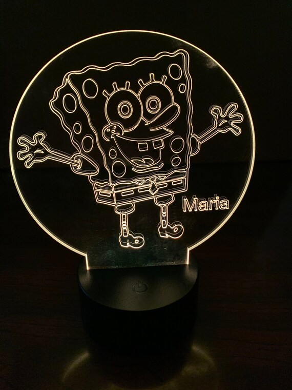 Spongebob LED Night Light Etsy UK