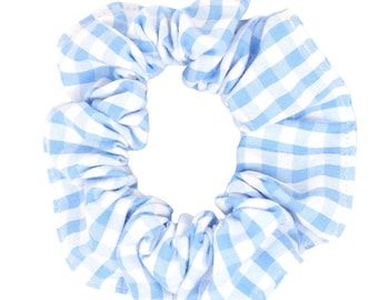 Coletero - Tela de cuadros vichy seersucker - Azul