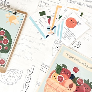 Fruit of the Spirit | Fruit of the Spirit Activity | Kids Bible Activity | Sunday School Activity | Fruit of the Spirit Printable