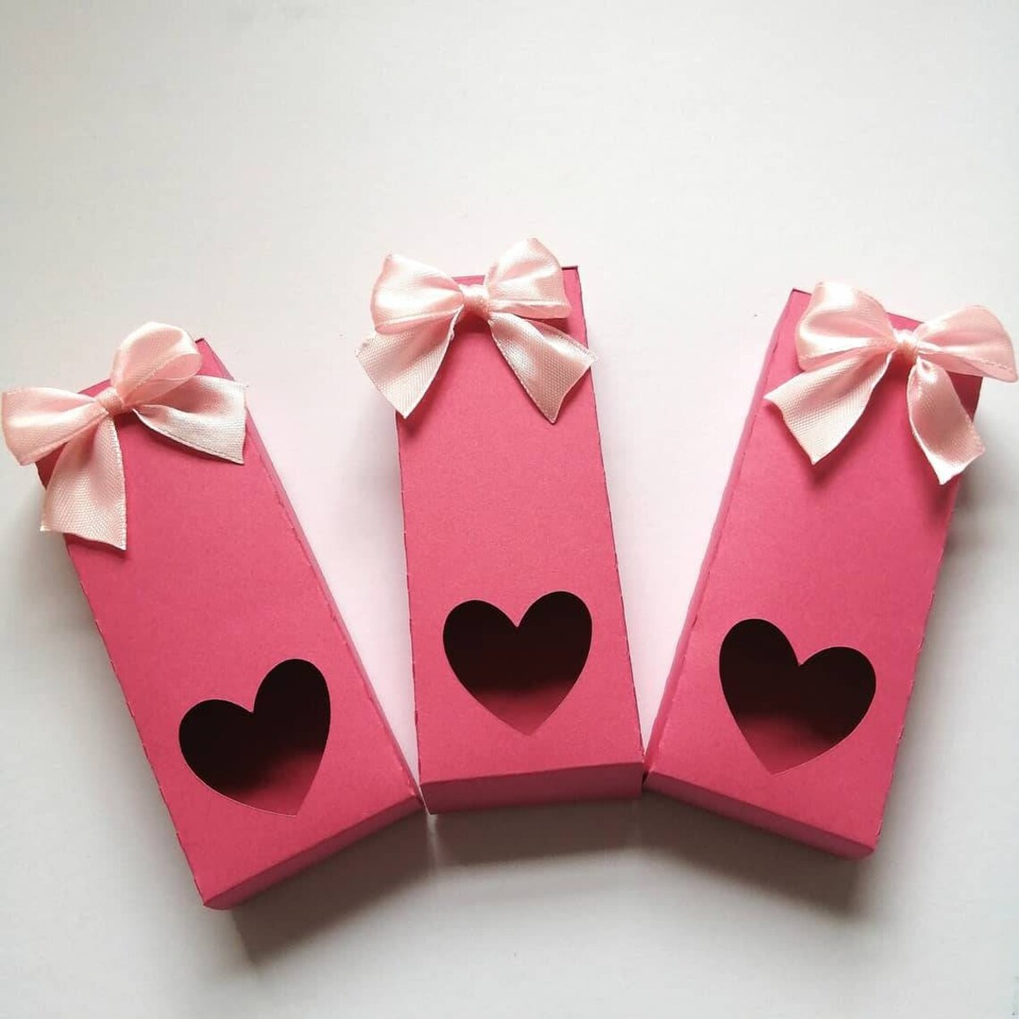 TEN Wax melt Snap bar presentation boxes hot pink with bows Etsy
