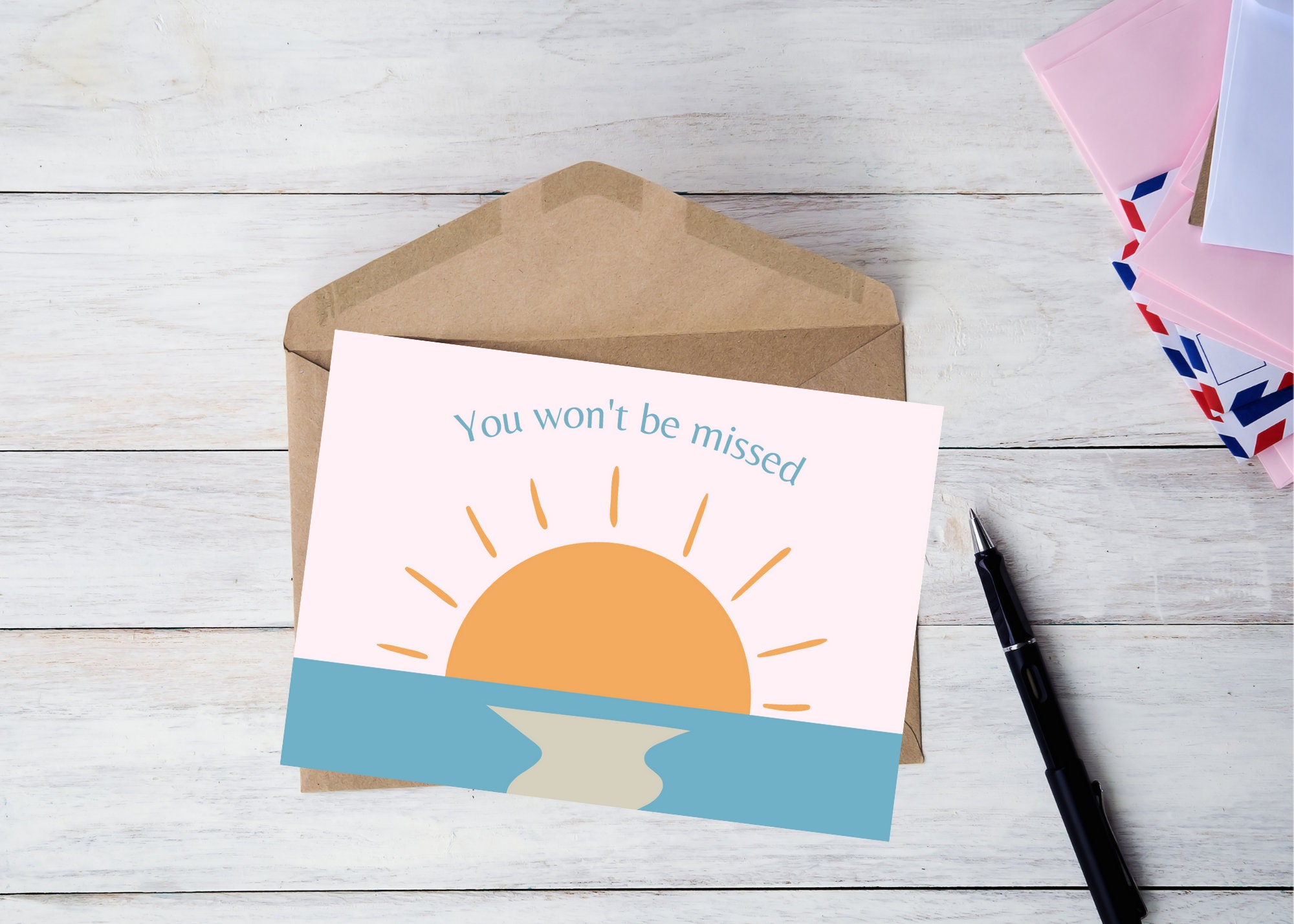 You Won't Be Missedfunny and Mean Greeting Card Etsy