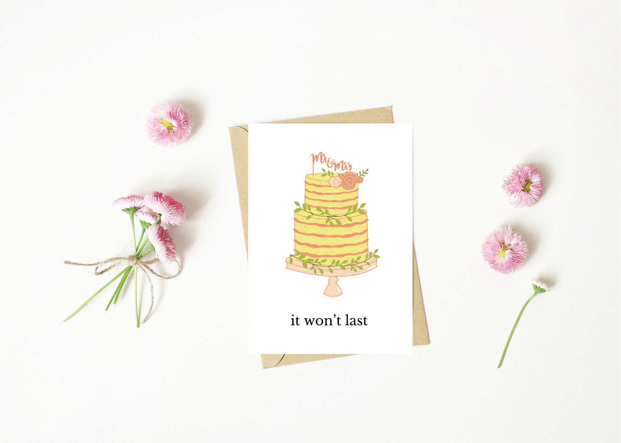It Won't Lastfunny and Mean Greeting Card Etsy UK