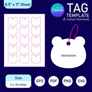 Gift Tag svg, Gift Tag Template, Tag Laser svg, Stocking Tag