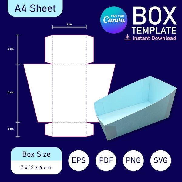 Display Box Template, Counter Tray Template, Display Tray Template, Display Box Packaging, Display Box SVG Template