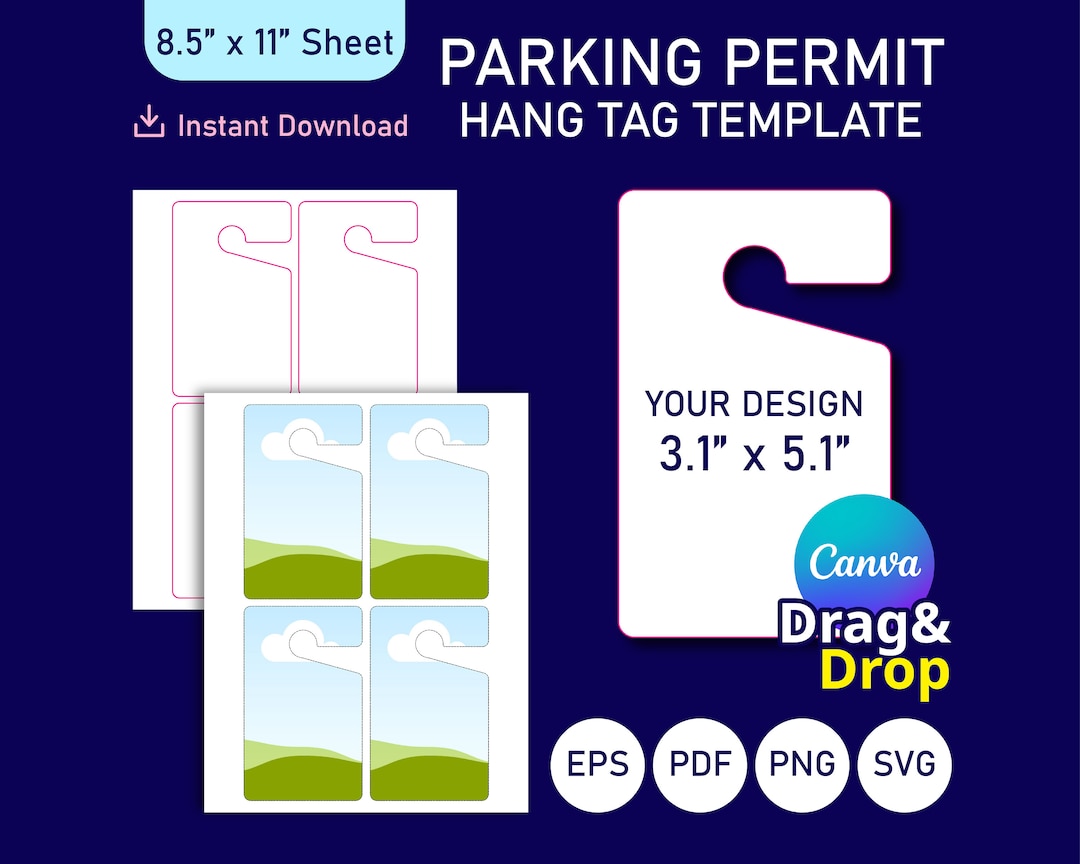 Parking Permit Hang Tag Template Parking Permit Template Hang Tag Parking Permit Hang Tag Template Parking Permit Template Hang Tag