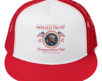 Donald Trump 47th President Trucker Cap - Inauguration Day 2025