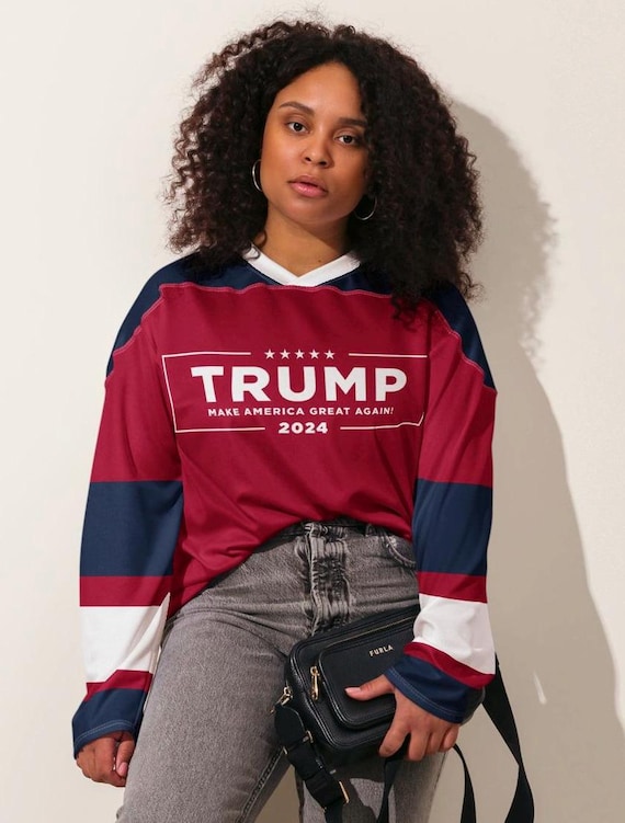 MAGA Hockey Jersey: Trump 2024, Conservative Gift